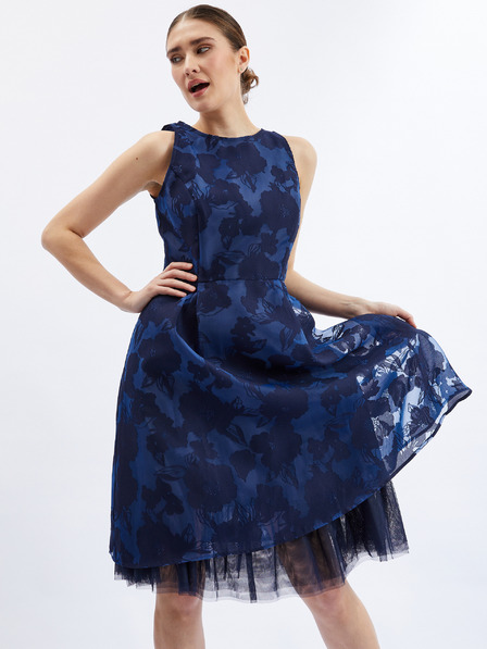Orsay Dunkelblaues Damenkleid mit dekorativen Details ORSAY
