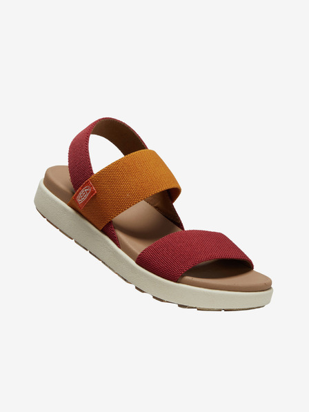 Keen Orangefarbene und weinrote Keen-Sandalen für Damen