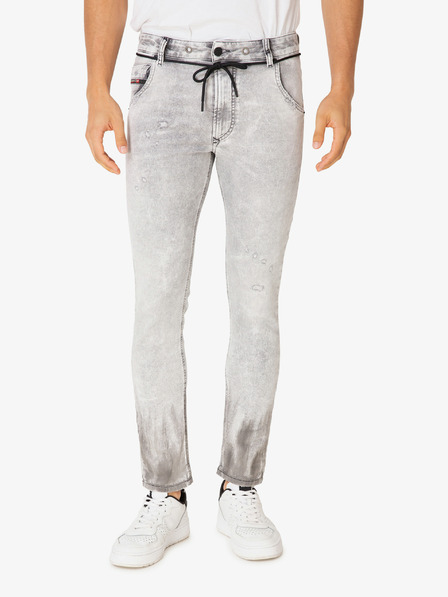 Diesel Hellgraue Diesel Krooley Cropped-Jeans für Herren