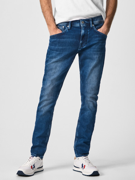 Pepe Jeans Dunkelblaue Herrenjeans mit schmaler Passform Pepe Jeans Track