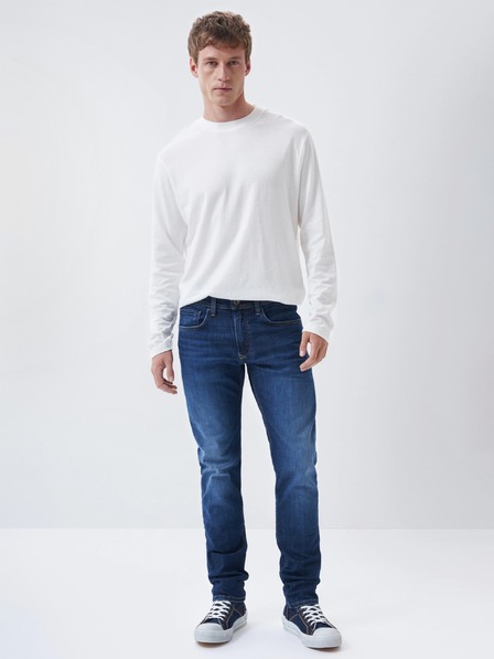Salsa Jeans Dunkelblaue Herrenjeans mit schmaler Passform Salsa Jeans