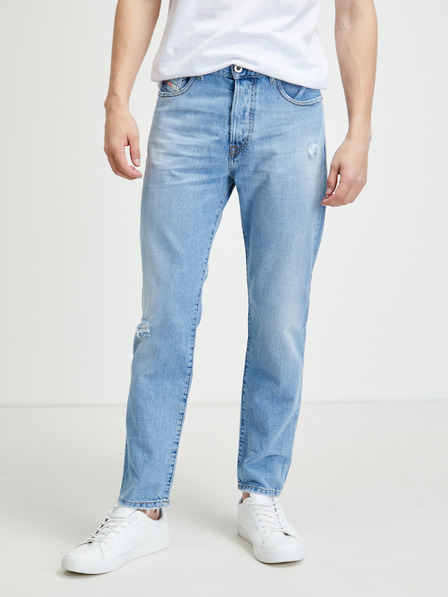 Diesel Hellblaue Herren-Ripped-Skinny-Fit-Jeans Diesel Mharky