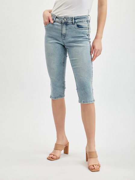 Orsay Hellblaue kurze Damenjeans ORSAY