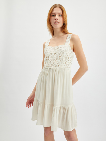 Orsay Cremefarbenes Damen-Kleid ORSAY