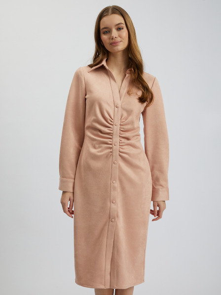 Orsay Hellrosa Damen Etuikleid Wildleder ORSAY