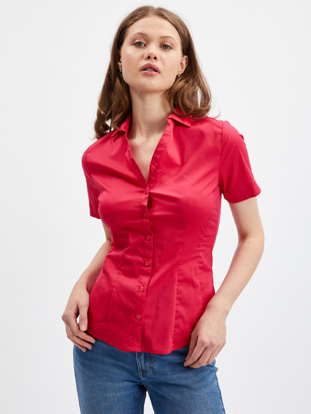 Orsay Rotes Damen-Kurzarm-Shirt ORSAY