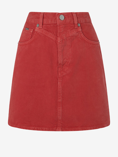Pepe Jeans Roter Damen-Denim-Rock Pepe Jeans