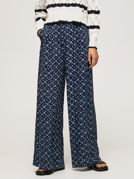 Pepe Jeans Dunkelblaue gemusterte Damen-Culottes-Hose Pepe Jeans