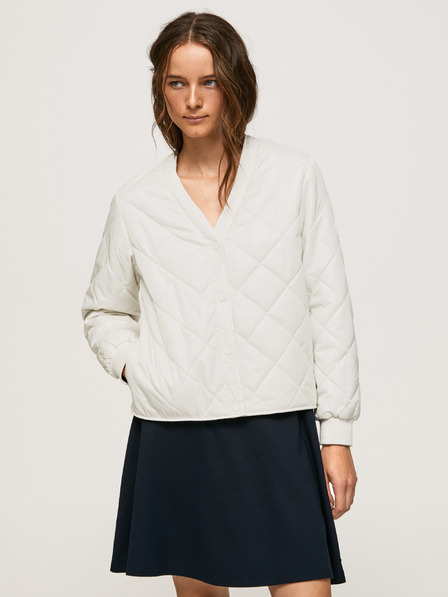 Pepe Jeans Cremefarbener Damen Bomber Pepe Jeans