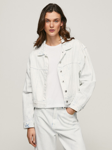 Pepe Jeans Weiße Damen Jeansjacke Pepe Jeans