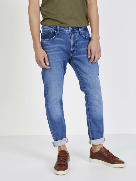 Pepe Jeans Blaue Herrenjeans mit geradem Schnitt Pepe Jeans Stanley