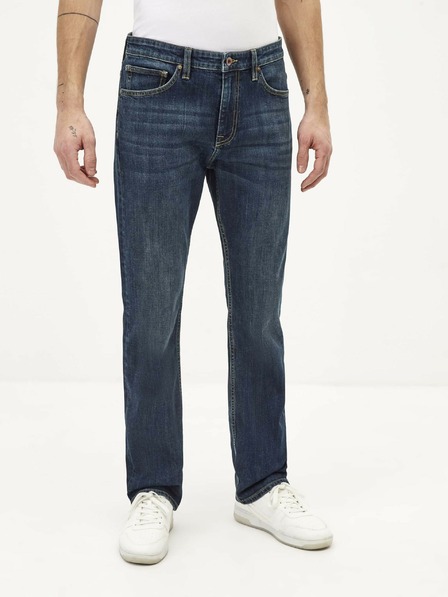 Celio Dunkelblaue Herrenjeans Straight Fit Celio