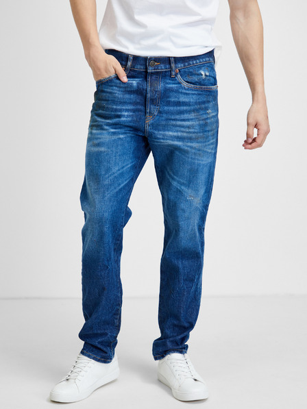 Diesel Blaue Herrenjeans mit gerader Passform Diesel Fining