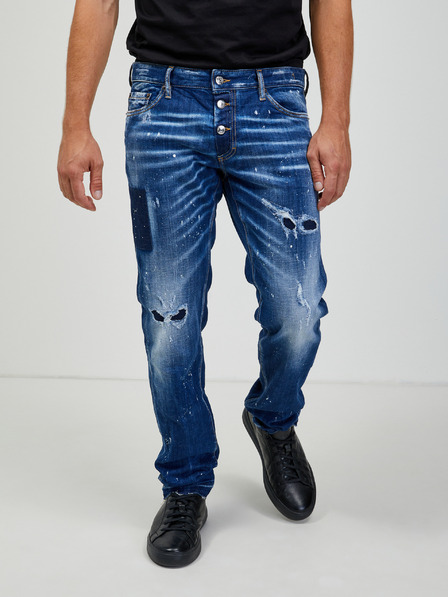 DSQUARED2 Blaue Herrenjeans mit gerader Passform DSQUARED2