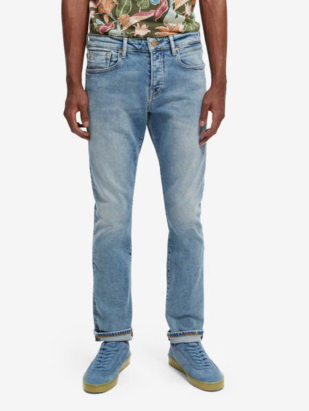 Scotch & Soda Blaue Herrenjeans mit geradem Schnitt Scotch & Soda
