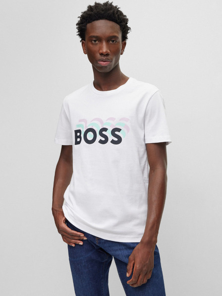 BOSS Weißes Herren-T-Shirt Hugo Boss