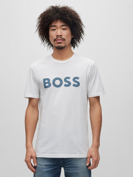 BOSS Weißes Herren-T-Shirt Hugo Boss