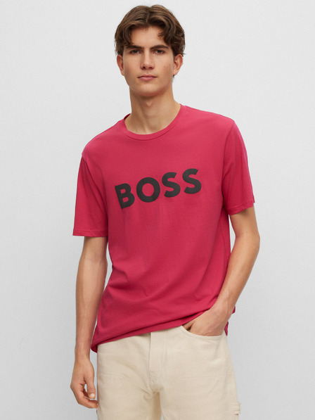 BOSS Dunkelrosa Herren-T-Shirt Hugo Boss