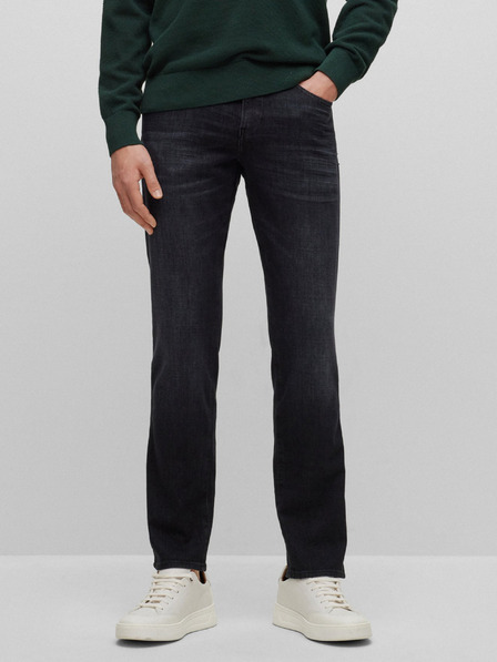BOSS Dunkelgraue Herrenjeans Hugo Boss