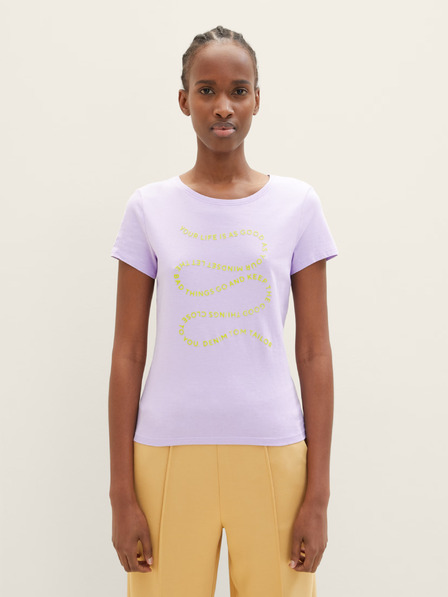 Tom Tailor Denim Hellviolettes Damen-T-Shirt von Tom Tailor Denim
