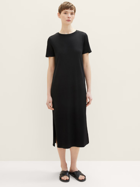 Tom Tailor Denim Schwarzes Maxikleid für Damen Tom Tailor Denim