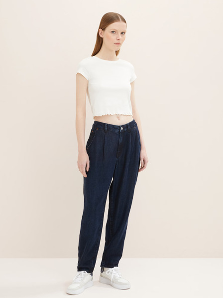 Tom Tailor Denim Dunkelblaue Mom-Jeans für Damen Tom Tailor Denim