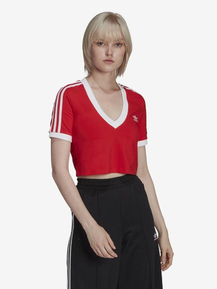adidas Originals Rotes Damen-Crop-Top von adidas Originals