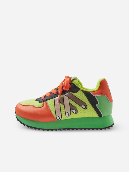 Reima Orangefarbene und grüne Plateausneakers für Mädchen von Reima