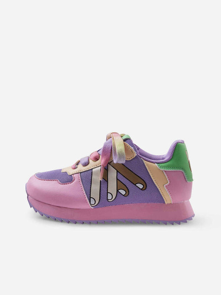 Reima Lila und rosa Plateau-Sneaker für Mädchen Reima