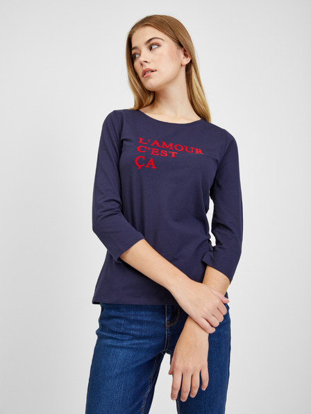 Orsay Dunkelblaues Damen-T-Shirt ORSAY