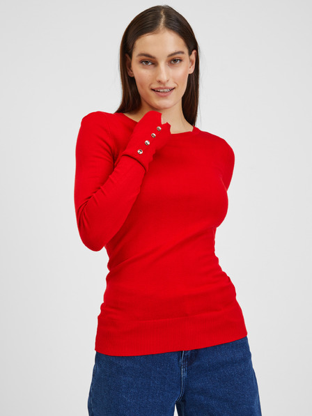 Orsay Roter leichter Damenpullover ORSAY
