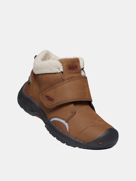 Keen Braune Kinder-Winterstiefel aus Leder Keen Kootenay III
