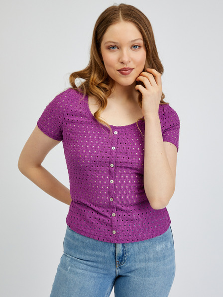 Orsay Lila Damen-T-Shirt ORSAY