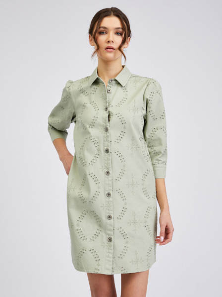 Orsay Hellgrünes Damen-Denim-Kleid ORSAY