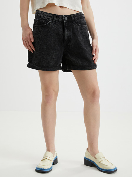 Noisy May Schwarze Denim-Shorts für Damen Noisy May Smiley