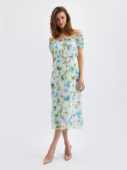 Orsay Blau-cremefarbene Blumenkleid ORSAY für Damen