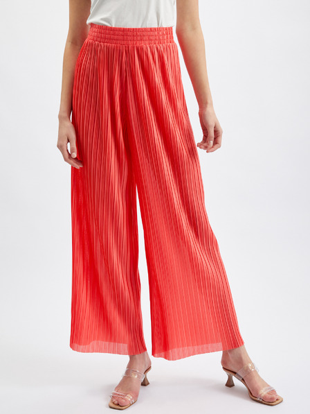 Orsay Rote Damen-Hose mit weitem Bein ORSAY