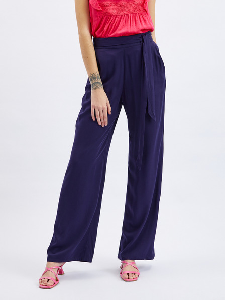 Orsay Dunkelblaue ORSAY Damen-Weitbeinhose