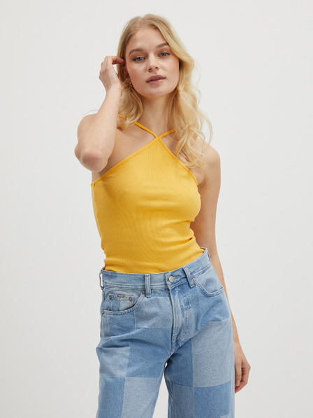 Noisy May Gelbes Basic-Tank-Top für Damen Noisy May Maya