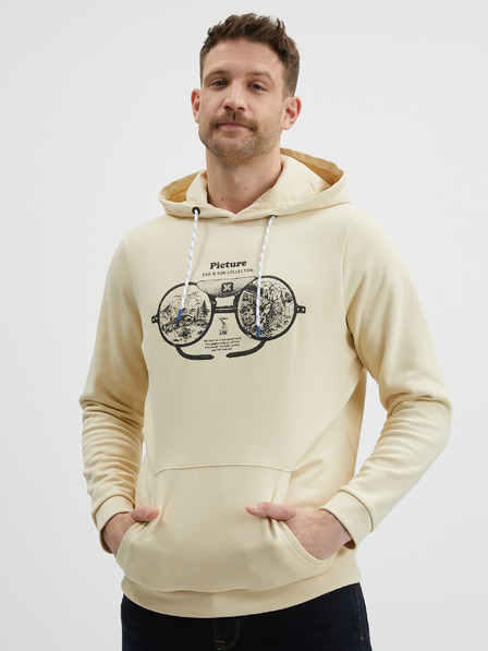Picture Beige Herren Picture Glasses Kapuzenpullover