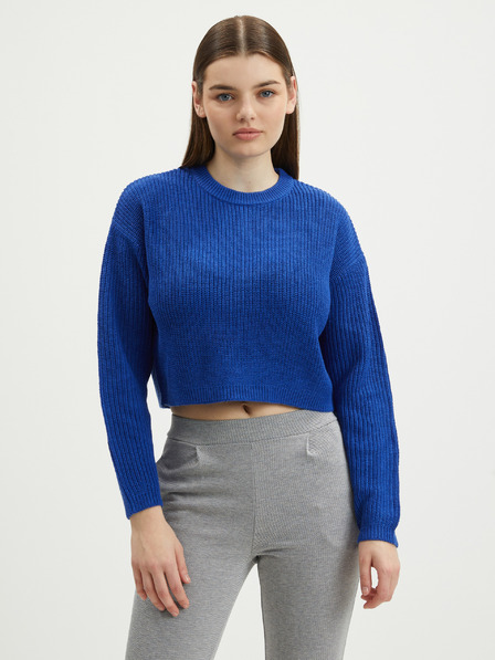 ONLY Dunkelblauer Damen-Cropped-Pullover ONLY Malavi
