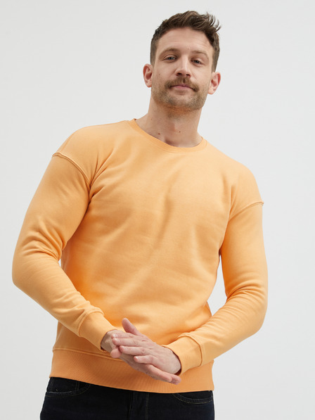 Jack & Jones Orangefarbenes Jack & Jones Star Basic-Sweatshirt für Herren