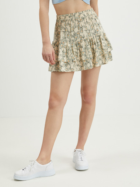 Jacqueline de Yong Beige geblümter Rock JDY Gaya