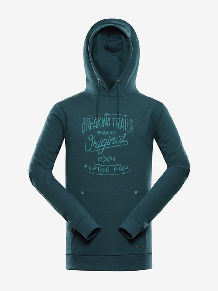 ALPINE PRO Herren Baumwoll-Sweatshirt ALPINE PRO KYTOR grün