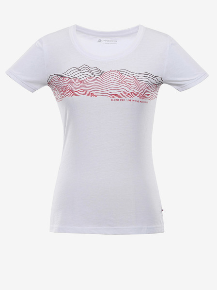ALPINE PRO Schnell trocknendes Damen-Shirt ALPINE PRO DAFOTA weiß