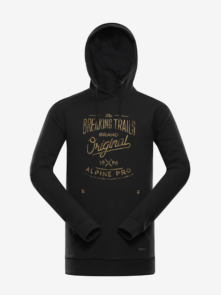 ALPINE PRO Herren Baumwoll-Sweatshirt ALPINE PRO KYTOR schwarz