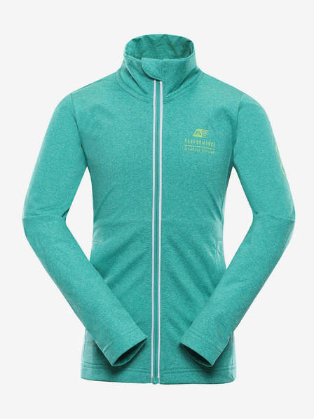 ALPINE PRO Schnell trocknendes Kinder-Sweatshirt ALPINE PRO FRASEBO grün