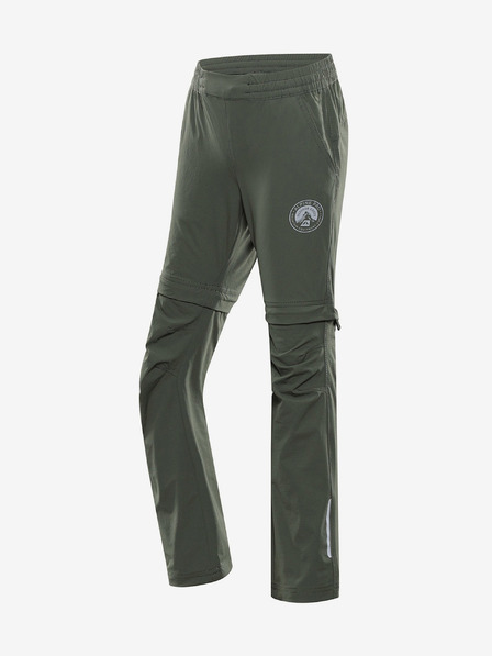 ALPINE PRO Kinderhose mit abnehmbarem Bein ALPINE PRO NESCO grün