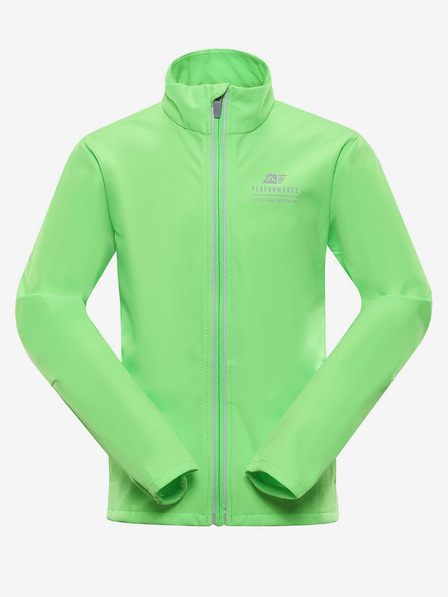 ALPINE PRO Kinder-Softshelljacke mit Membrane ALPINE PRO MULTO grün