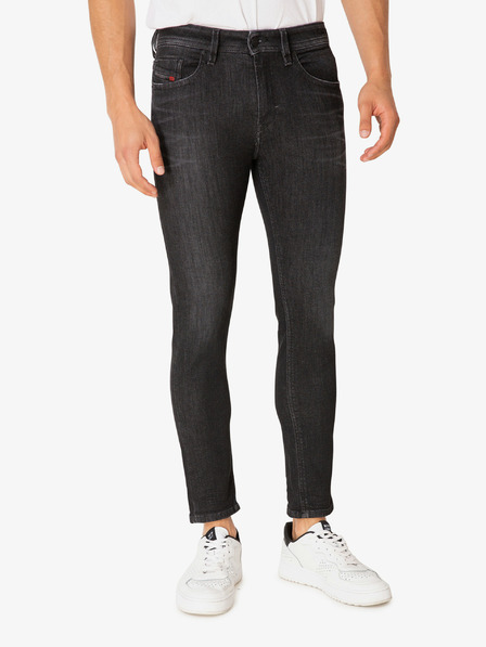 Diesel Diesel Thommer Dunkelgraue Herrenjeans Cropped Skinny Fit